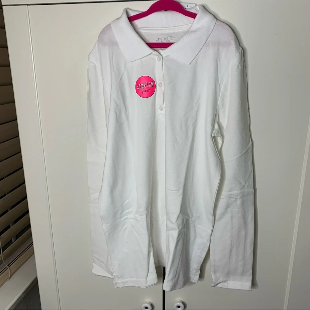 NWT The Children’s Place Long Sleeve Polo School Uniform Shirt
